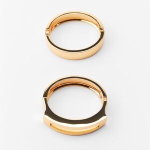 NWT. Zara Go Pack of Two Rigid Metal Bracelets.